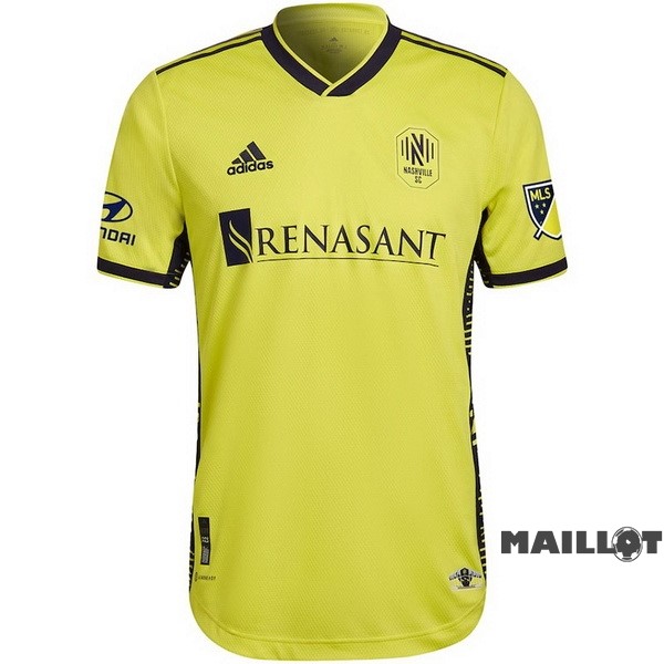 Foot Maillot Pas Cher Thailande Joueurs Domicile Maillot Nashville 2022 2023 Jaune