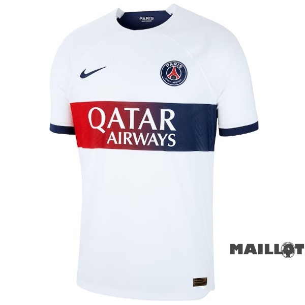 Foot Maillot Pas Cher Thailande Joueurs Exterieur Maillot Paris Saint Germain 2023 2024 Blanc
