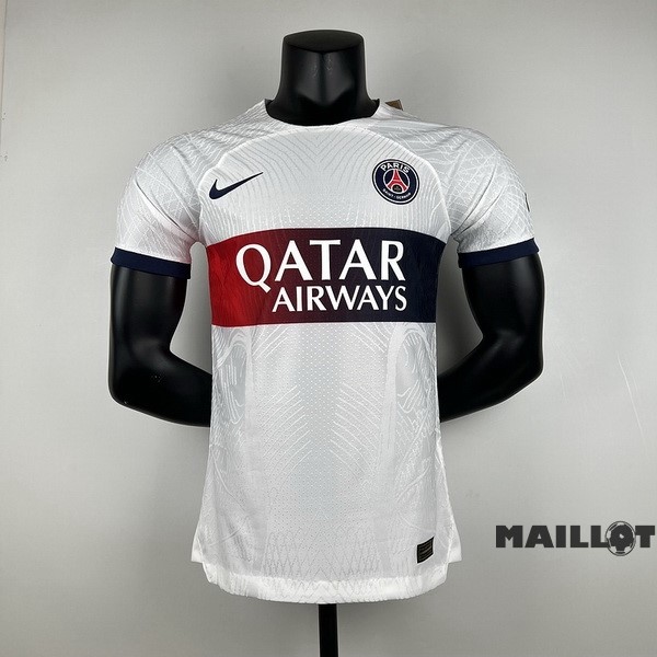 Foot Maillot Pas Cher Thailande Joueurs Exterieur Maillot Paris Saint Germain 2023 2024 Blanc