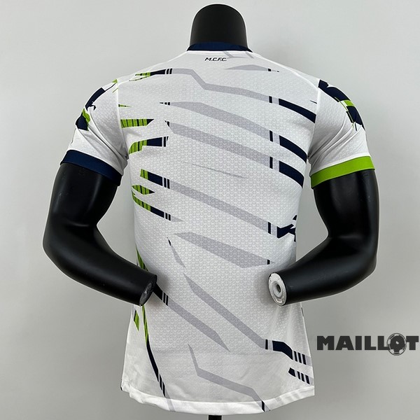 Foot Maillot Pas Cher Thailande Joueurs Spécial Maillot Manchester City 2023 2024 Blanc Vert
