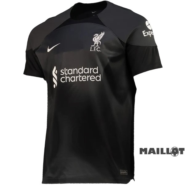 Foot Maillot Pas Cher Thailande Maillot Gardien Liverpool 2022 2023 Noir