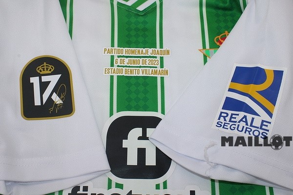 Foot Maillot Pas Cher Thailande NO.17 Joaquín Domicile Maillot Real Betis 2023 2024 Vert
