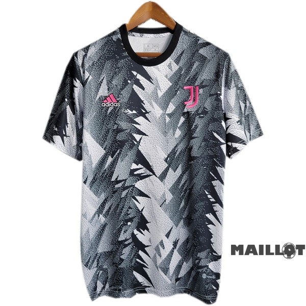 Foot Maillot Pas Cher Thailande Pré match Maillot Juventus 2023 2024 Gris Blanc