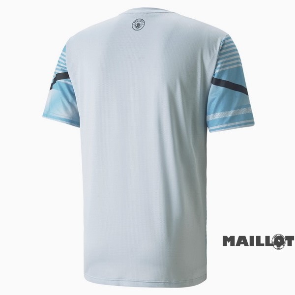 Foot Maillot Pas Cher Thailande Pré match Maillot Manchester City 2022 2023 Bleu