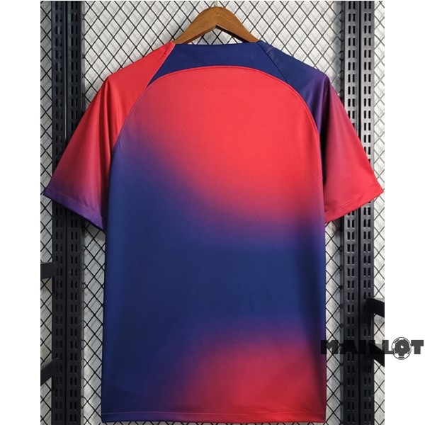 Foot Maillot Pas Cher Thailande Pré match Maillot Paris Saint Germain 2023 2024 Rouge Bleu