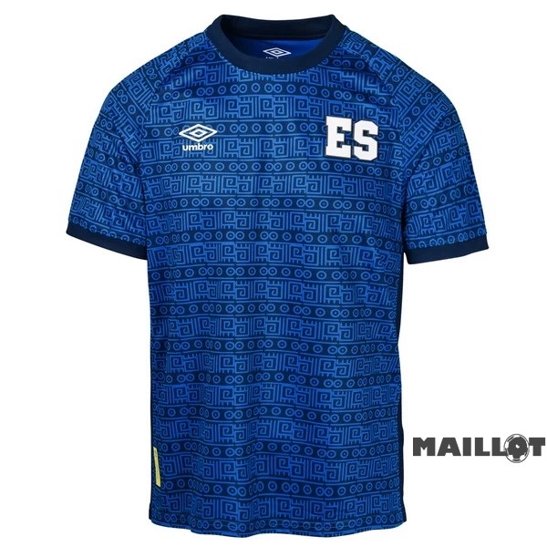 Foot Maillot Pas Cher Thailande Pré match Maillot Salvador 2023 Bleu