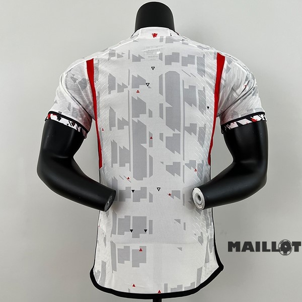 Foot Maillot Pas Cher Thailande Spécial Joueurs Maillot Manchester United 2023 2024 Blanc