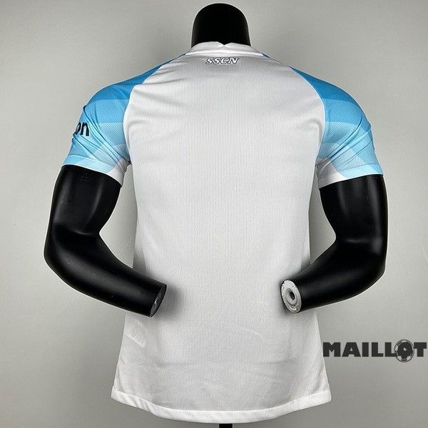 Foot Maillot Pas Cher Thailande Spécial Joueurs Maillot Napoli 2023 2024 Blanc III Bleu