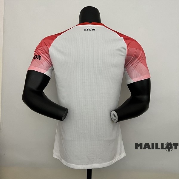Foot Maillot Pas Cher Thailande Spécial Joueurs Maillot Napoli 2023 Blanc Rouge