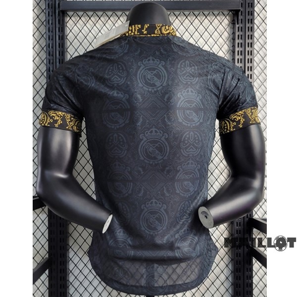 Foot Maillot Pas Cher Thailande Spécial Joueurs Maillot Real Madrid 2023 2024 Noir Jaune