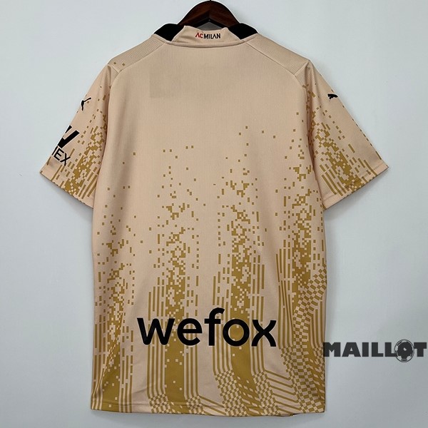Foot Maillot Pas Cher Thailande Spécial Maillot AC Milan 2022 2023 Jaune