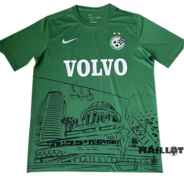 Foot Maillot Pas Cher Thailande Spécial Maillot Maccabi Haifa 2022 2023 Vert