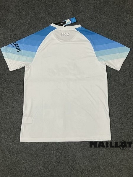 Foot Maillot Pas Cher Thailande Spécial Maillot Napoli 2023 2024 Blanc IIII Bleu