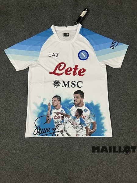 Foot Maillot Pas Cher Thailande Spécial Maillot Napoli 2023 2024 Blanc