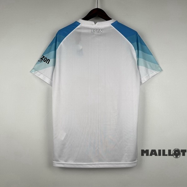 Foot Maillot Pas Cher Thailande Spécial Maillot Napoli 2023 2024 Blanc II Bleu