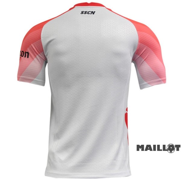 Foot Maillot Pas Cher Thailande Spécial Maillot Napoli 2023 Blanc Rouge