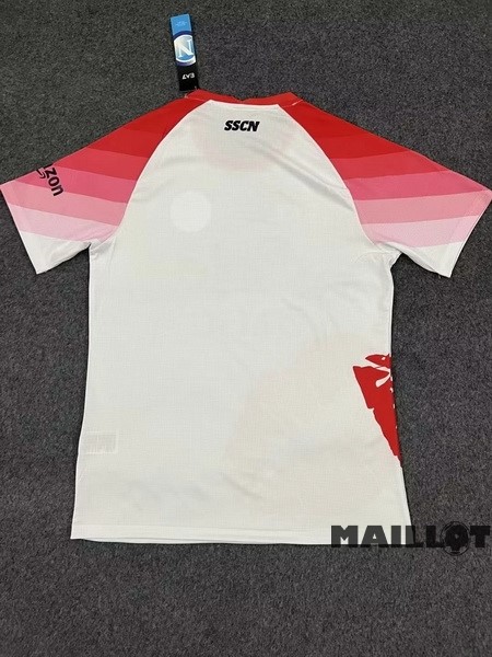 Foot Maillot Pas Cher Thailande Spécial Maillot Napoli 2023 Blanc Rouge