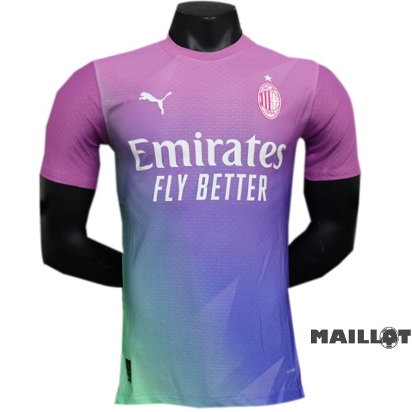 Foot Maillot Pas Cher Thailande Third Joueurs Maillot AC Milan 2023 2024 Rose