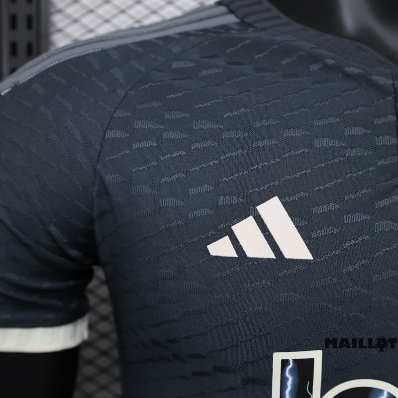 Foot Maillot Pas Cher Thailande Third Joueurs Maillot Juventus 2023 2024 Gris Noir