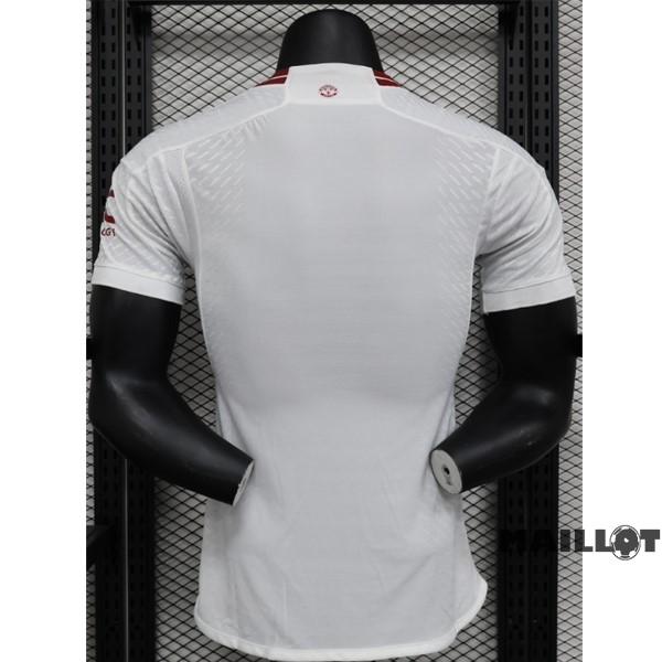 Foot Maillot Pas Cher Thailande Third Joueurs Maillot Manchester United 2023 2024 Blanc