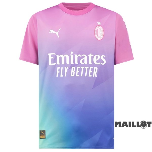 Foot Maillot Pas Cher Thailande Third Maillot AC Milan 2023 2024 Rose