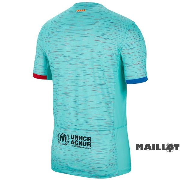 Foot Maillot Pas Cher Thailande Third Maillot Barcelona 2023 2024 Bleu Vert
