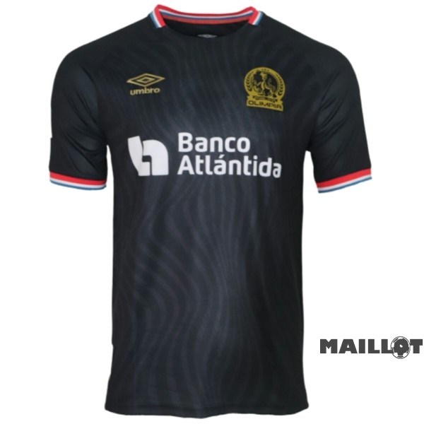 Foot Maillot Pas Cher Thailande Third Maillot CD Olimpia 2022 2023 Noir