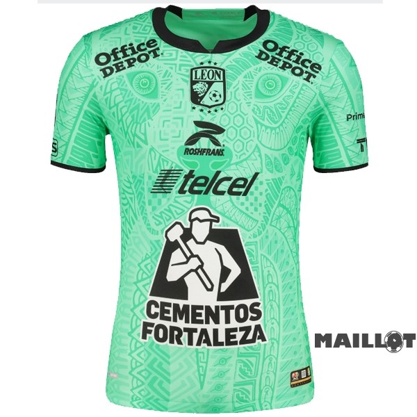 Foot Maillot Pas Cher Thailande Third Maillot Club León 2022 2023 Vert
