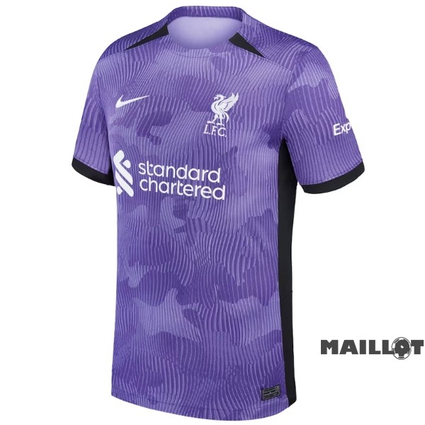 Foot Maillot Pas Cher Thailande Third Maillot Liverpool 2023 2024 Purpura