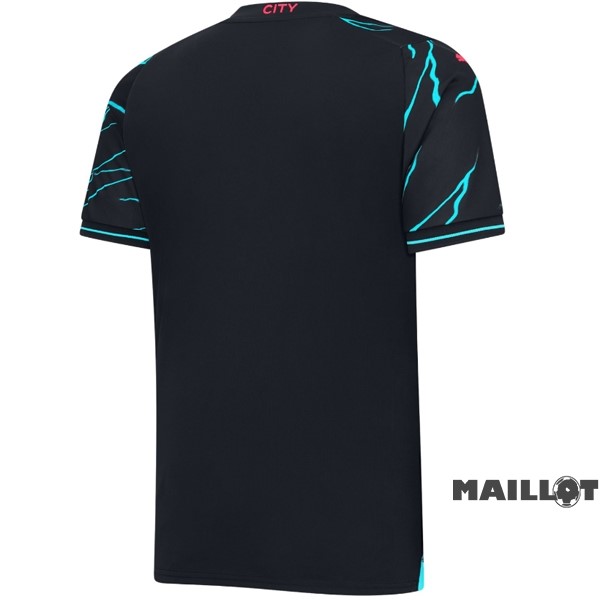 Foot Maillot Pas Cher Thailande Third Maillot Manchester City 2023 2024 Noir