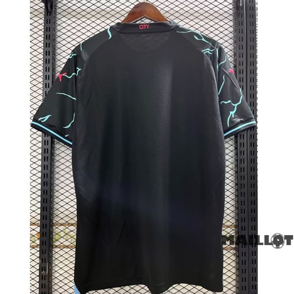 Foot Maillot Pas Cher Thailande Third Maillot Manchester City 2023 2024 Noir