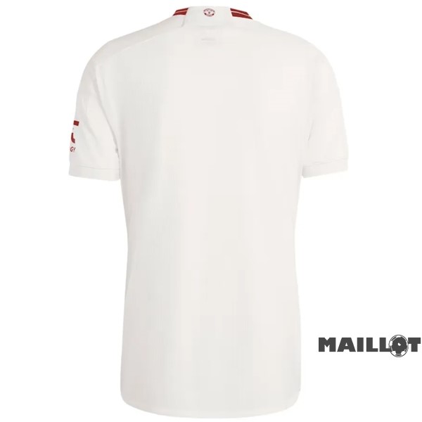 Foot Maillot Pas Cher Thailande Third Maillot Manchester United 2023 2024 Blanc