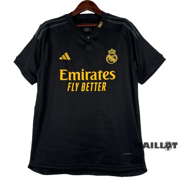 Foot Maillot Pas Cher Thailande Third Maillot Real Madrid 2023 2024 Noir