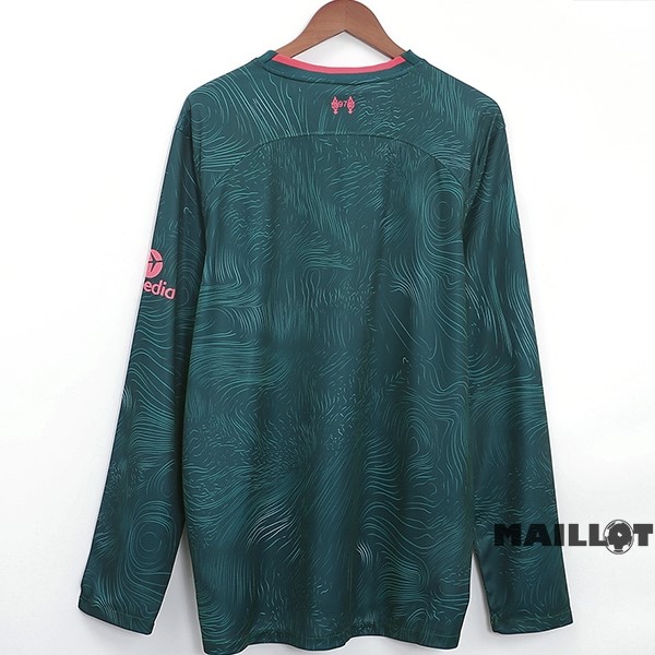 Foot Maillot Pas Cher Thailande Third Manches Longues Liverpool 2022 2023 Vert