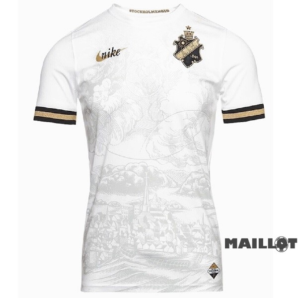 Foot Maillot Pas Cher Thailande Édition commémorative Maillot AIK Stockholm 2023 2024 Blanc