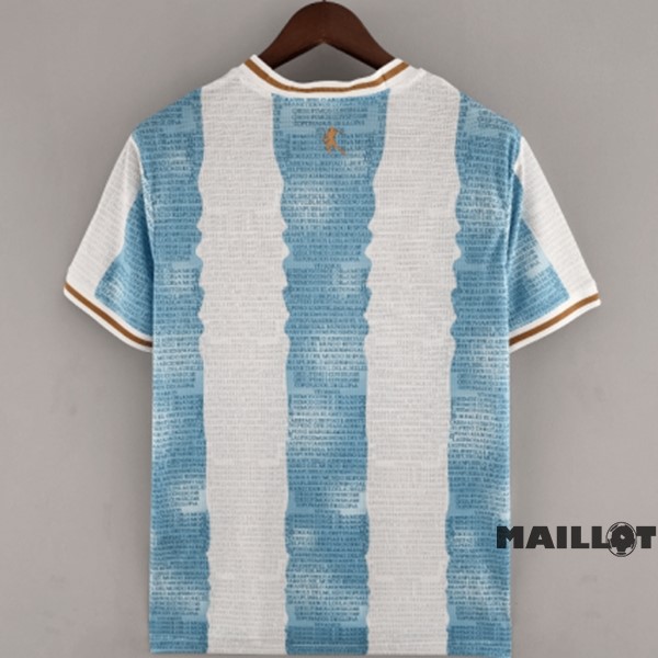 Foot Maillot Pas Cher Thailande Édition commémorative Maillot Argentine 2022 Bleu