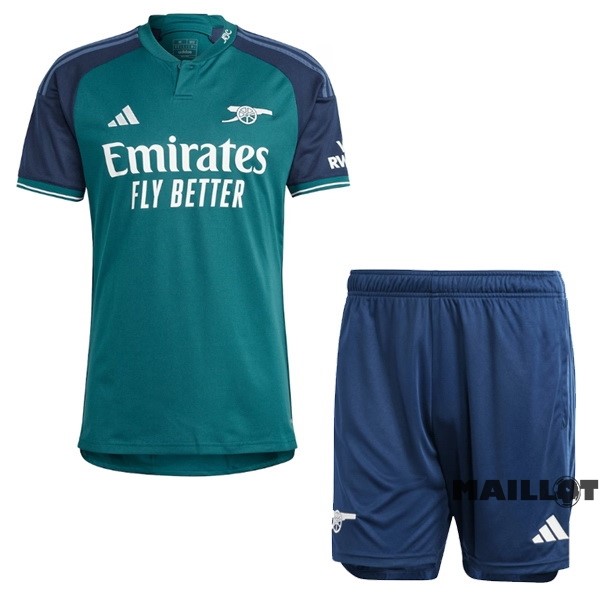 Foot Maillot Pas Cher Third Conjunto De Enfant Arsenal 2023 2024 Vert