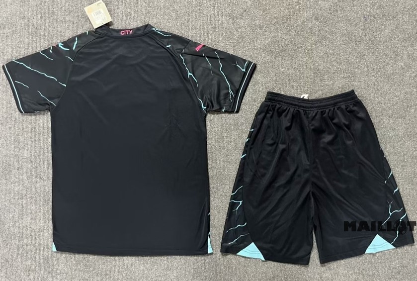 Foot Maillot Pas Cher Third Conjunto De Homme Manchester City 2023 2024 Noir