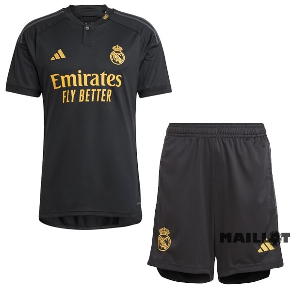 Foot Maillot Pas Cher Third Conjunto De Homme Real Madrid 2023 2024 Noir