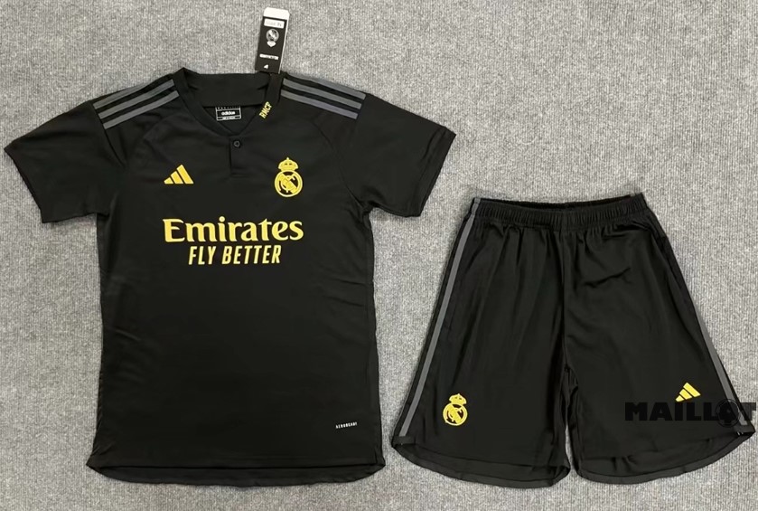Foot Maillot Pas Cher Third Conjunto De Homme Real Madrid 2023 2024 Noir
