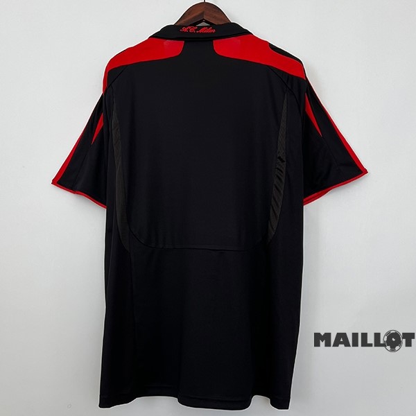 Foot Maillot Pas Cher Third Maillot AC Milan Retro 2007 2008 Noir