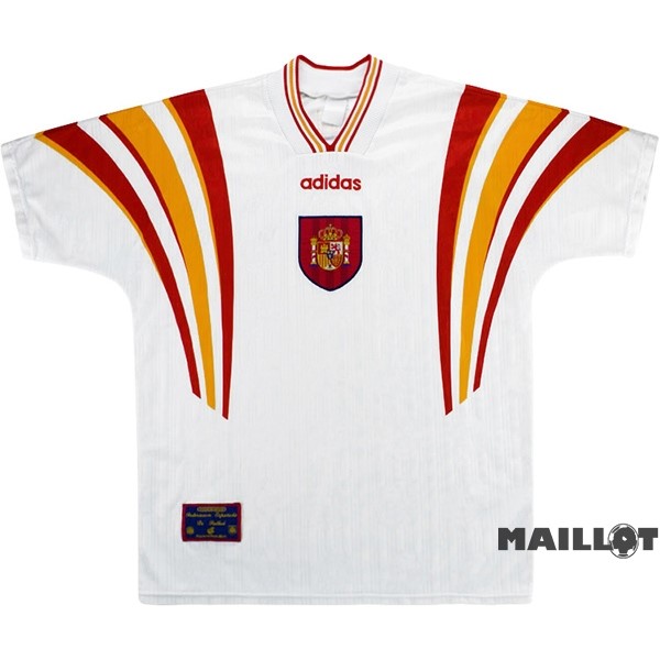 Foot Maillot Pas Cher Third Maillot Espagne Retro 1996 Blanc