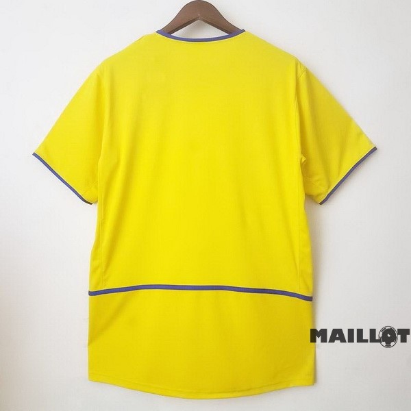 Foot Maillot Pas Cher Third Maillot Inter Milán Retro 2002 2003 Jaune