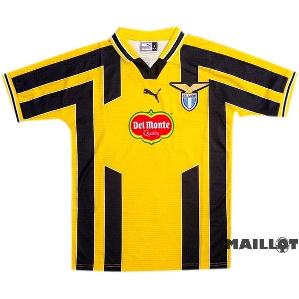 Foot Maillot Pas Cher Third Maillot Lazio Retro 1998 1999 Jaune