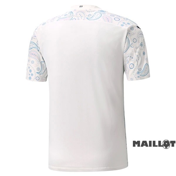 Foot Maillot Pas Cher Third Maillot Manchester City Retro 2020 2021 Blanc