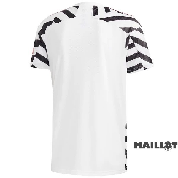Foot Maillot Pas Cher Third Maillot Manchester United Retro 2020 2021 Blanc