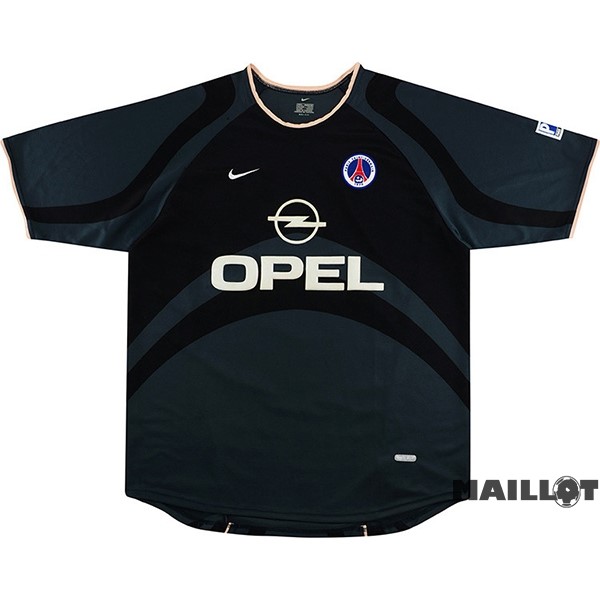 Foot Maillot Pas Cher Third Maillot Paris Saint Germain Retro 2001 Noir