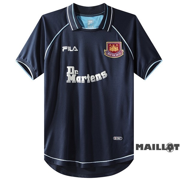 Foot Maillot Pas Cher Third Maillot West Ham United Retro 1999 2001 Noir