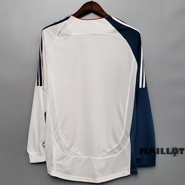 Foot Maillot Pas Cher Third Manches Longues Liverpool Retro 2006 2007 Blanc
