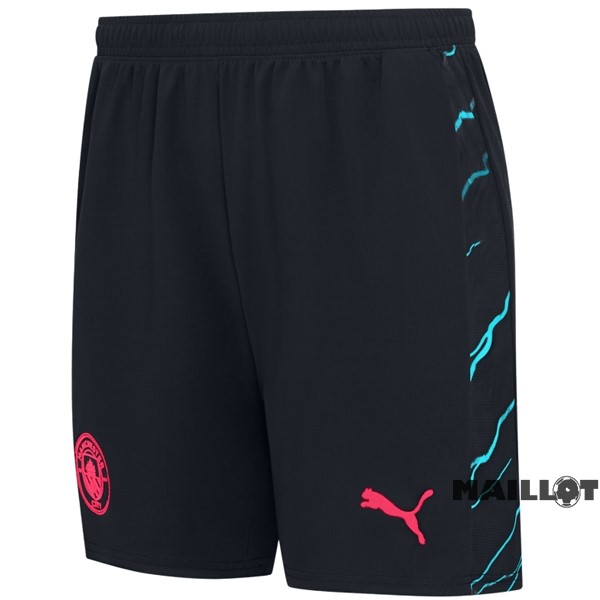 Foot Maillot Pas Cher Third Pantalon Manchester City 2023 2024 Noir